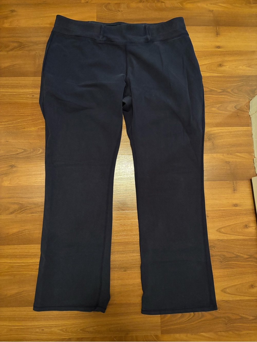 Women's Navy Straight-Leg Track Pants